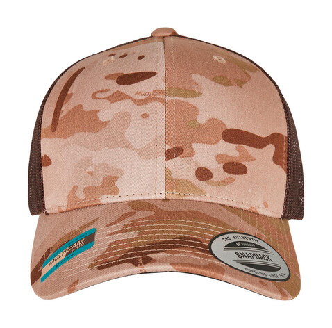 Flexfit Retro Trucker Multicam®, Arid/Brown, One Size bedrucken, Art.-Nr. 661687590