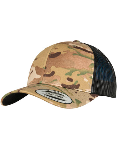 Flexfit Retro Trucker Multicam®, Arid/Brown, One Size bedrucken, Art.-Nr. 661687590
