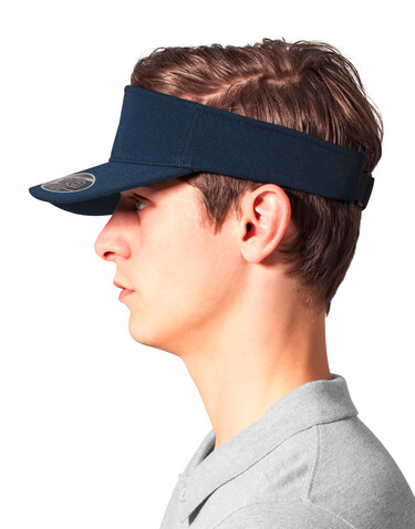 Flexfit 110 Visor Cap, Navy, One Size bedrucken, Art.-Nr. 663682000
