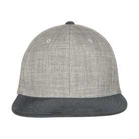 Flexfit Melange Velour Snapback, Grey/Grey, One Size bedrucken, Art.-Nr. 671681420