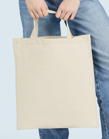SG ACCESSORIES - BAGS Recycled Cotton/Polyester Tote SH, Natural Heather, One Size bedrucken, Art.-Nr. 672570140