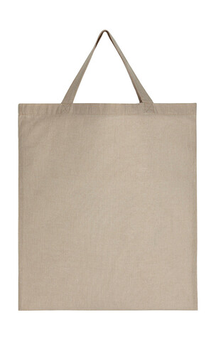 SG ACCESSORIES - BAGS Recycled Cotton/Polyester Tote SH, Natural Heather, One Size bedrucken, Art.-Nr. 672570140