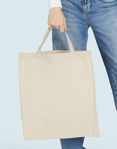 SG ACCESSORIES - BAGS Recycled Cotton/Polyester Tote SH, Natural Heather, One Size bedrucken, Art.-Nr. 672570140