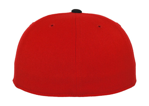 Flexfit Premium 210 Fitted 2-Tone, Red/Black, S/M bedrucken, Art.-Nr. 672684511