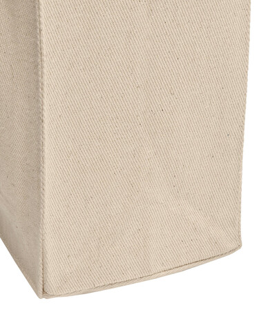 SG ACCESSORIES - BAGS Canvas Wide Shopper with Fold LH, Natural, L (42x32x12cm) bedrucken, Art.-Nr. 675570081
