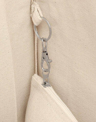 SG ACCESSORIES - BAGS Canvas Wide Shopper with Fold LH, Natural, L (42x32x12cm) bedrucken, Art.-Nr. 675570081