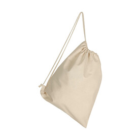 SG ACCESSORIES - BAGS Cotton Backpack Single Drawstring, Natural, One Size bedrucken, Art.-Nr. 676570080