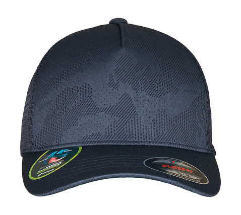 Flexfit Flexfit Jaquard Camo Cap, Navy, S/M bedrucken, Art.-Nr. 676682001