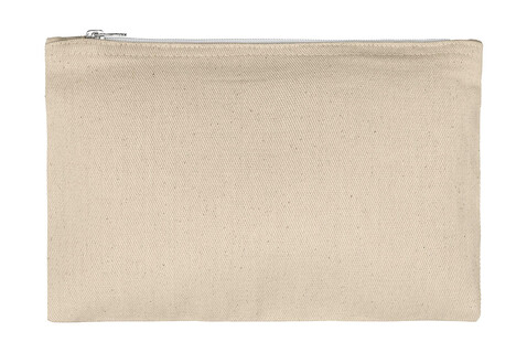SG ACCESSORIES - BAGS Canvas Accessory Pouch, Natural, S (22x11) bedrucken, Art.-Nr. 680570081