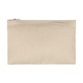SG ACCESSORIES - BAGS Canvas Accessory Pouch, Natural, S (22x11) bedrucken, Art.-Nr. 680570081