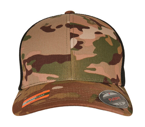 Flexfit Multicam Trucker Mesh Cap, Multicam, S/M bedrucken, Art.-Nr. 684688111