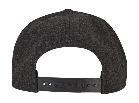 Flexfit Melton Wool Snapback, Dark Grey, One Size bedrucken, Art.-Nr. 685681280