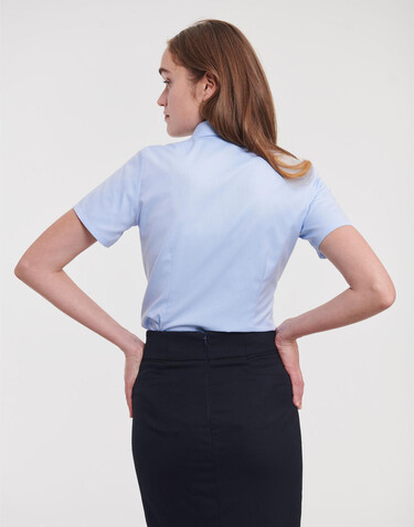 Russell Europe Ladies` Herringbone Shirt, White, XS (34) bedrucken, Art.-Nr. 763000002