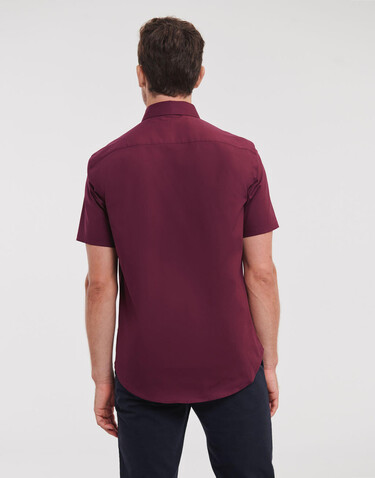 Russell Europe Fitted Stretch Shirt, White, 4XL bedrucken, Art.-Nr. 787000009