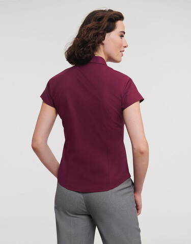 Russell Europe Ladies` Easy Care Fitted Shirt, Port, L bedrucken, Art.-Nr. 797004495