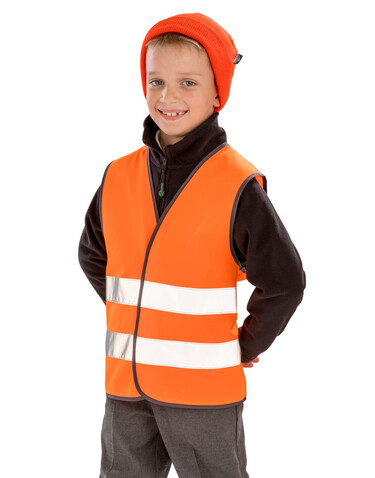Result Junior Hi-Vis Safety Vest, Fluorescent Yellow, S (4-6) bedrucken, Art.-Nr. 802336053