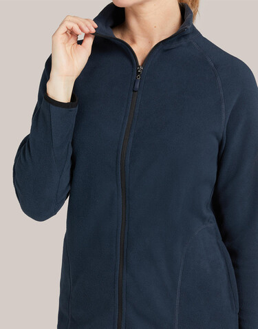 SG Signature Tagless Microfleece Full Zip Women, Dark Black, XS bedrucken, Art.-Nr. 810521042