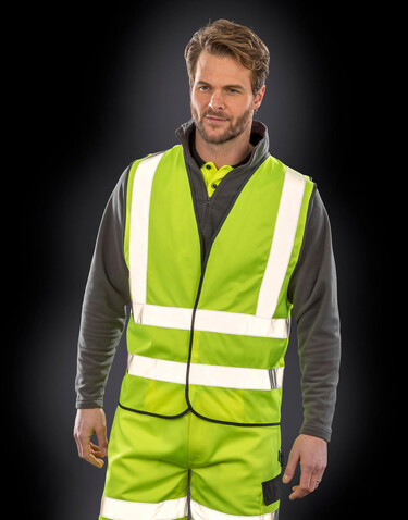 Result Hi-Vis Motorway Vest, Fluorescent Yellow, 2XL/3XL bedrucken, Art.-Nr. 813336058