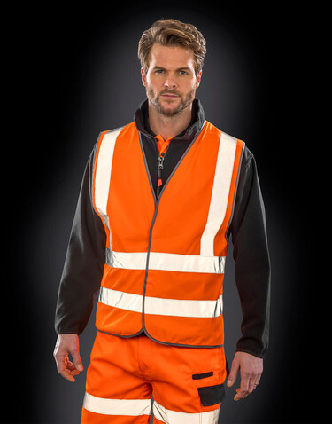 Result Hi-Vis Motorway Vest, Fluorescent Yellow, 2XL/3XL bedrucken, Art.-Nr. 813336058