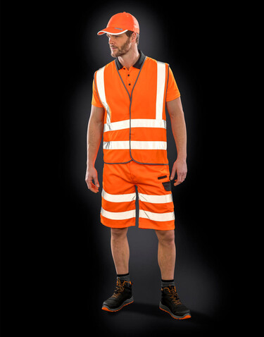 Result Hi-Vis Motorway Vest, Fluorescent Yellow, 2XL/3XL bedrucken, Art.-Nr. 813336058