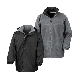 Result Outbound Reversible Jacket, Black/Grey, S bedrucken, Art.-Nr. 820331513