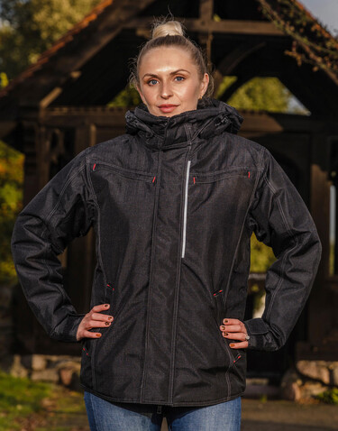 Result Denim Texture Rugged Jacket, Black, 4XL bedrucken, Art.-Nr. 898331019