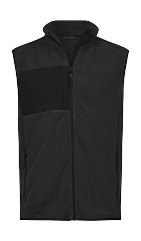 Tee Jays Mountain Fleece Bodywarmer, Black/Black, 2XL bedrucken, Art.-Nr. 898541777
