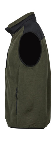 Tee Jays Mountain Fleece Bodywarmer, Deep Green/Black, XL bedrucken, Art.-Nr. 898545516