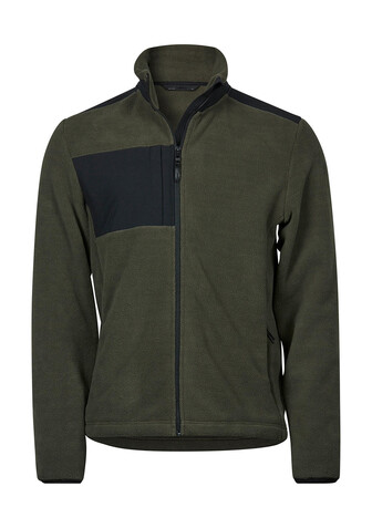 Tee Jays Mountain Fleece, Deep Green/Black, XS bedrucken, Art.-Nr. 899545512