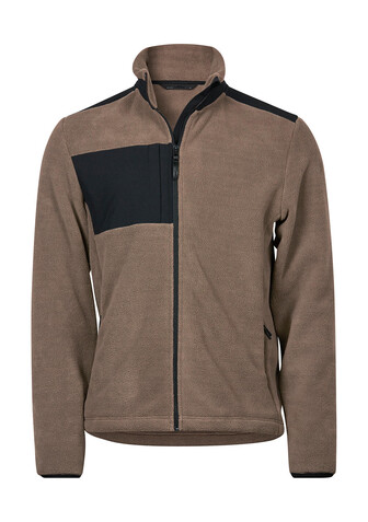 Tee Jays Mountain Fleece, Clay/Black, 3XL bedrucken, Art.-Nr. 899547508