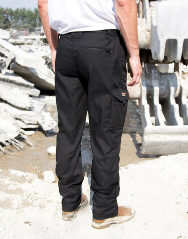 Result Work-Guard Stretch Trousers Reg, Black, L (36/32&quot;) bedrucken, Art.-Nr. 903331013