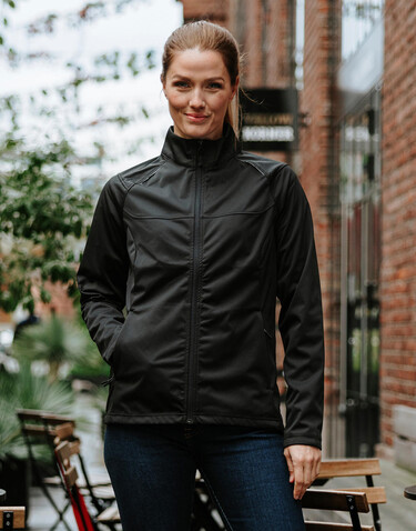 StormTech Women`s Greenwich Softshell, Black, M bedrucken, Art.-Nr. 906181014