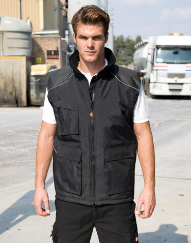 Result Work-Guard Vostex Bodywarmer, Black, 2XL bedrucken, Art.-Nr. 906331017