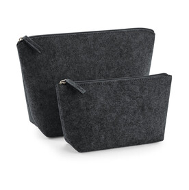 Bag Base Felt Accessory Bag, Charcoal Melange, S bedrucken, Art.-Nr. 915291053