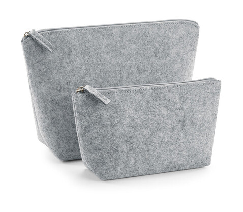 Bag Base Felt Accessory Bag, Grey Melange, M bedrucken, Art.-Nr. 915291254