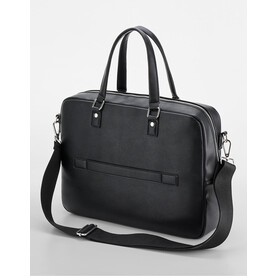 Quadra Tailored Luxe Briefcase, Black, One Size bedrucken, Art.-Nr. 915301010