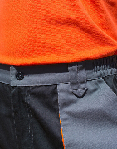 Result LITE Trouser, Black/Grey/Orange, 5XL bedrucken, Art.-Nr. 918331979