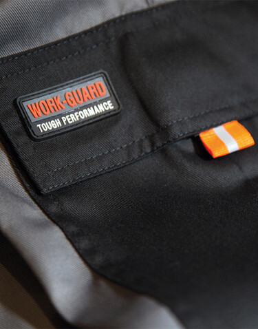 Result LITE Short, Black/Grey/Orange, 3XL bedrucken, Art.-Nr. 919331977