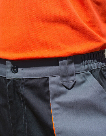 Result LITE Short, Grey/Black/Orange, XS bedrucken, Art.-Nr. 919331821