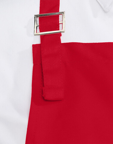 SG ACCESSORIES - BISTRO LISBON 100% Cotton Bib Apron, Red, One Size bedrucken, Art.-Nr. 920594000