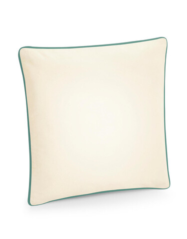 Westford Mill Fairtrade Cotton Piped Cushion Cover, Natural/French Navy, One Size bedrucken, Art.-Nr. 924280550