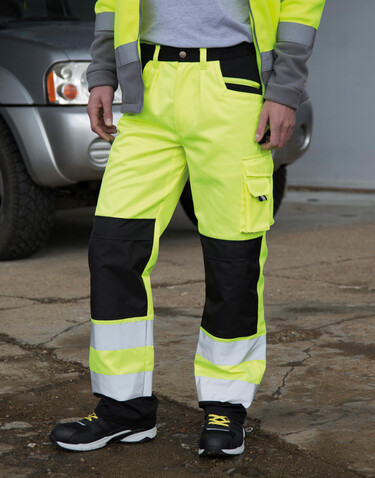 Result Safety Cargo Trouser, Fluorescent Orange, M bedrucken, Art.-Nr. 930334054