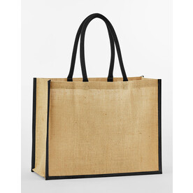 Westford Mill Natural Starched Jute Classic Shopper, Natural, One Size bedrucken, Art.-Nr. 937280080