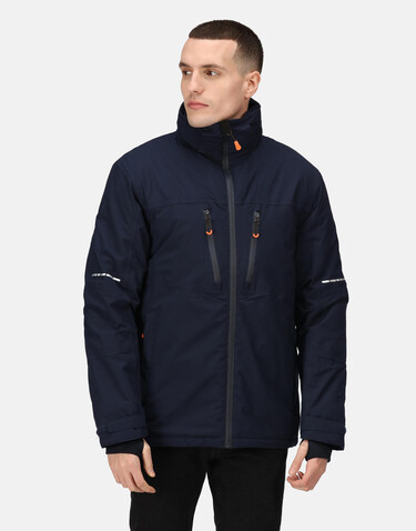 Regatta Marauder III Insulated Jacket, Navy/Grey, M bedrucken, Art.-Nr. 940172514