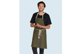 SG ACCESSORIES - BISTRO CORSICA - Cord Bib Apron with Pocket bedrucken, Art.-Nr. 96159