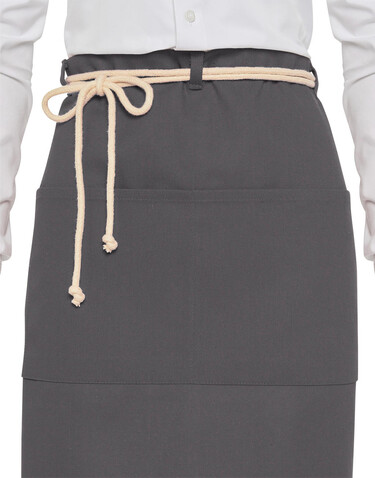 SG ACCESSORIES - BISTRO CORSICA - Cord Bistro Apron with Pocket, Black, One Size bedrucken, Art.-Nr. 962591010