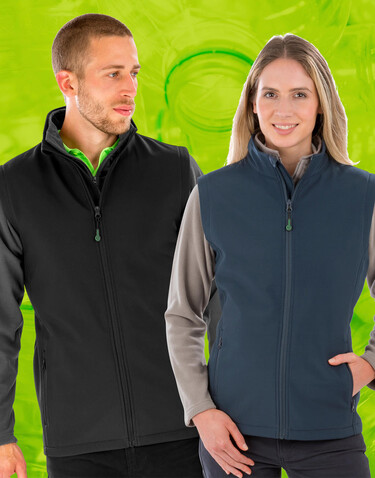 Result Women`s Recycled 2-Layer Printable Softshell B/W, Royal, L bedrucken, Art.-Nr. 965333005