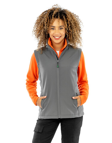 Result Women`s Recycled 2-Layer Printable Softshell B/W, Royal, L bedrucken, Art.-Nr. 965333005