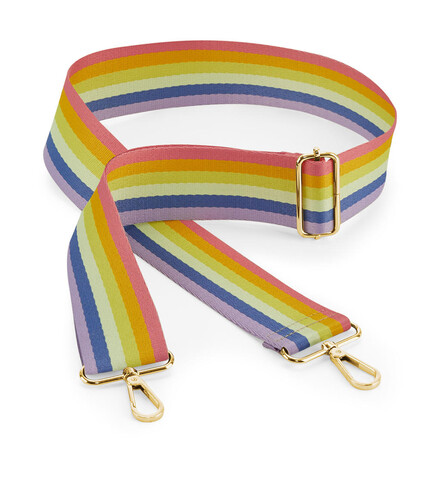 Bag Base Boutique Adjustable Bag Strap, Rainbow, One Size bedrucken, Art.-Nr. 969299990