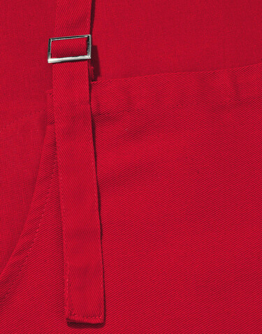 SG ACCESSORIES - BISTRO LISBON - Cotton Heavyweight Bib Apron with Pocket, Red, One Size bedrucken, Art.-Nr. 969594000
